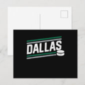Hockeyliefhebber | Cool Dallas Hockey Powerplay Feestdagenkaart (Voorkant / Achterkant)
