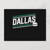 Hockeyliefhebber | Cool Dallas Hockey Powerplay Feestdagenkaart (Voorkant)