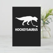 Hockeyliefhebber | de Hockey Saurus Feestdagenkaart (Staand voorkant)