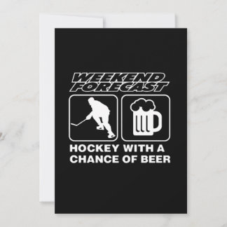 Hockeyliefhebber | Hockey met een kans op bier Feestdagenkaart