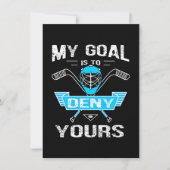 Hockeyliefhebber | Mijn doel is om de jouwe te ont Kaart (Voorkant)