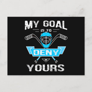 Hockeyliefhebber Mijn doel is om de jouwe te ont Uitnodiging Briefkaart