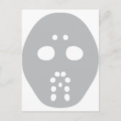 hockeymasker briefkaart (Voorkant)