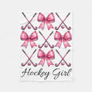 Hockeymeisje Field Hockeymeisje Coquette Strik  Fleece Deken