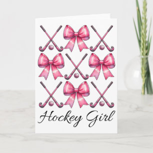 Hockeymeisje Field Hockeymeisje Coquette Strik Kaart