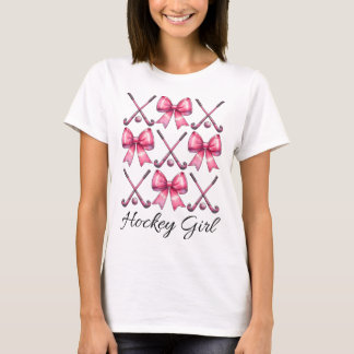Hockeymeisje Field Hockeymeisje Coquette Strik  T-shirt