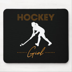 Hockeymeisje Fieldhockey-cadeau Fieldhockeyspeler Muismat