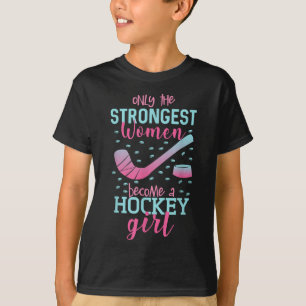 Hockeymeisje Vrouwen IJshockeyspeler T-shirt