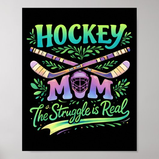 Hockeymoeder De Strijd Is Echte Teamgeest Ouder Poster (Voorkant)