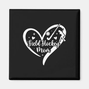 Hockeymoeder Hart Moeder Van Een Field Hockey Spel Magneet