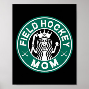Hockeymoeder luid trots moeder zijlijn ondersteuni poster