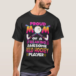 Hockeymoeder veldhockey speler moeder t-shirt