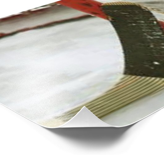 hockeynetdoelstelling foto afdruk (Hoek)