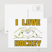 hockeyontwerp briefkaart (Voorkant / Achterkant)