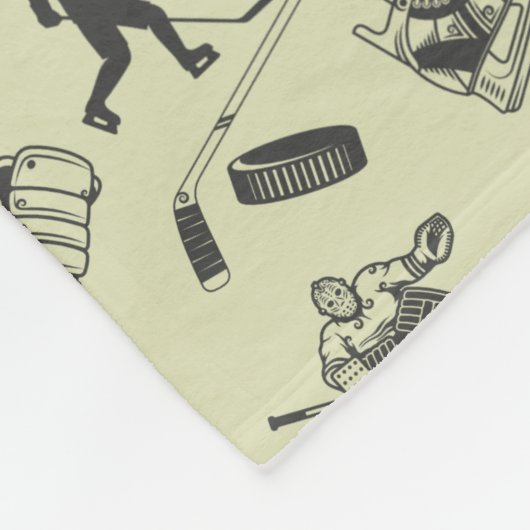  hockeypatroon fleece deken (Hoek)