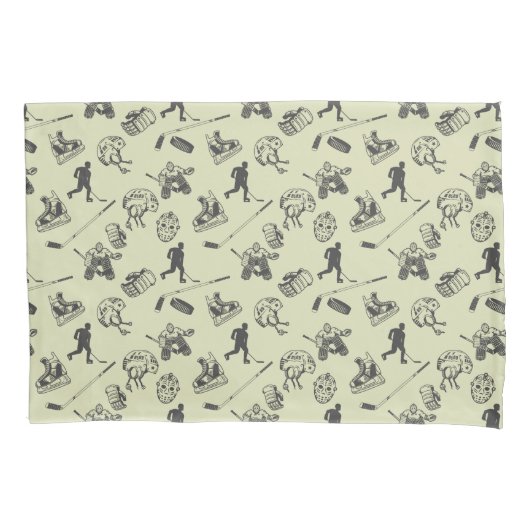  hockeypatroon kussensloop (Voorkant-Links)