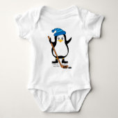 Hockeypinguïn baby romper (Voorkant)