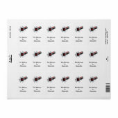hockeypuck die doorheen scheurt etiket (Full Sheet)