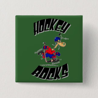 hockeyrocpin vierkante button 5,1 cm