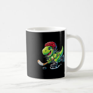 Hockeysaurus Dinosaur IJshockey Trex Jongens Koffiemok