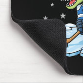 Hockeysaurus Grappige Dinosaur Hockey Kind Jongen Muismat (Hoek)
