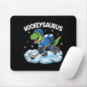 Hockeysaurus Grappige Dinosaur Hockey Kind Jongen Muismat (Met muis)