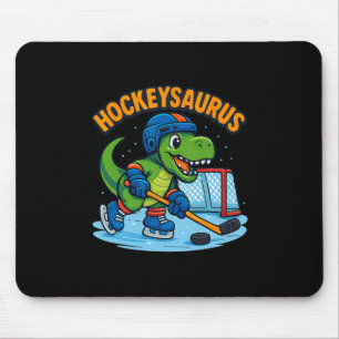 Hockeysaurus Grappige Dinosaurussen IJshockey Kind Muismat