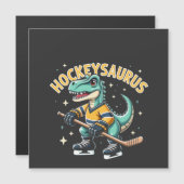 Hockeysaurus IJshockey Dinosaur Liefhebbers (Voorkant / Achterkant)