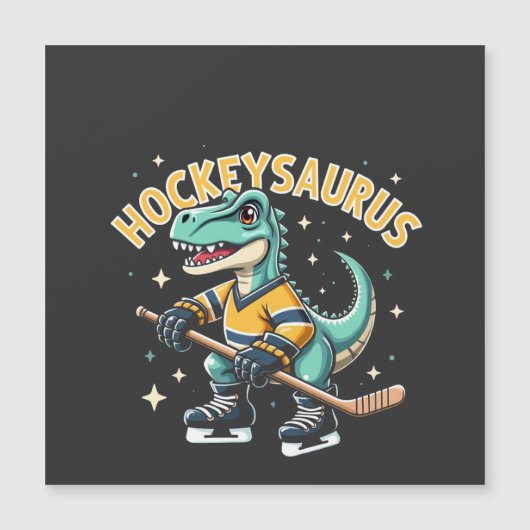 Hockeysaurus IJshockey Dinosaur Liefhebbers (Voorkant)