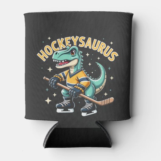 Hockeysaurus ijshockey dinosaurus liefhebbers blikjeskoeler (Voorkant)