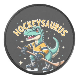 Hockeysaurus ijshockey dinosaurus liefhebbers hockey puck