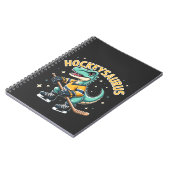 Hockeysaurus ijshockey dinosaurus liefhebbers notitieboek (Linkerzijde)