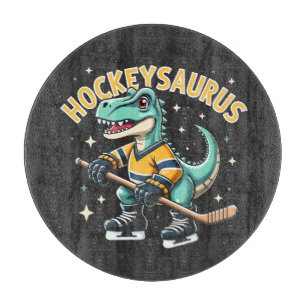 Hockeysaurus ijshockey dinosaurus liefhebbers snijplank