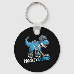 Hockeysaurus IJshockey Speler Dinosaur T-rex Dino Sleutelhanger