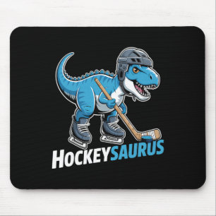 Hockeysaurus IJshockey Speler Dinosaurus T-rex Din Muismat