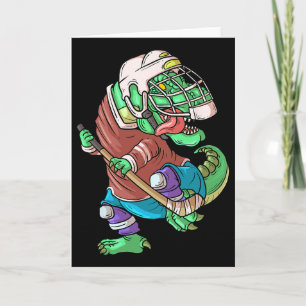 Hockeysaurus Kids T-rex Dinosaur Met IJshockey S Kaart