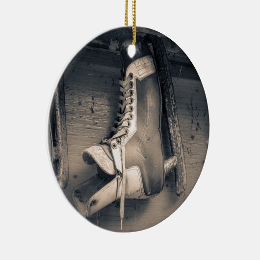 hockeyschaats keramisch ornament (Rechts)