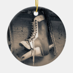  hockeyschaats keramisch ornament