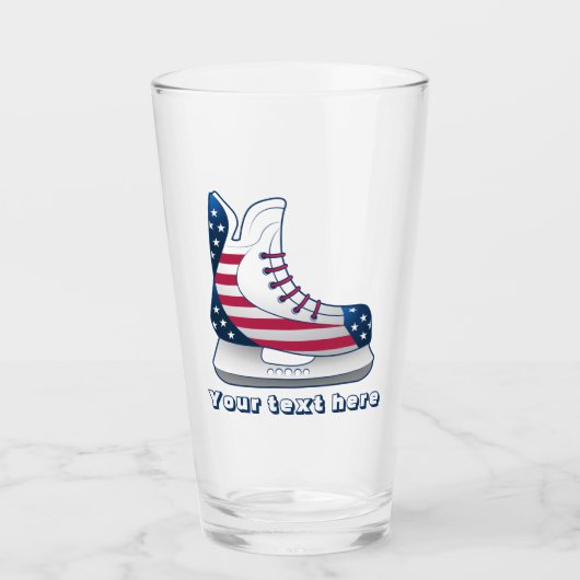 Hockeyschaats Onafhankelijkheidsdag Glas (Voorkant)