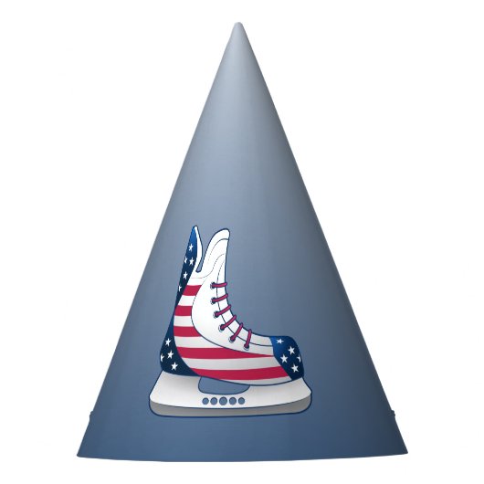 Hockeyschaatsen Onafhankelijkheidsdag Feesthoedjes (Voorkant)