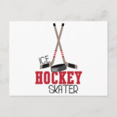 hockeyschaatser briefkaart (Voorkant)