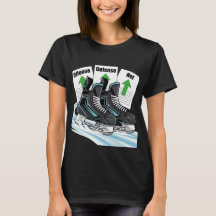 Hockeyschaatser met scorelijsten - T-shirts en tru