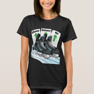 Hockeyschaatser met scorelijsten - T-shirts en tru