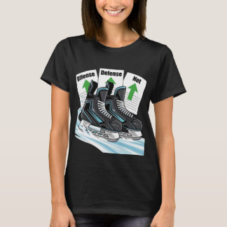 Hockeyschaatser met scorelijsten - T-shirts en tru