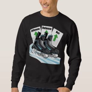 Hockeyschaatser met stat cards - T-shirts & Truien