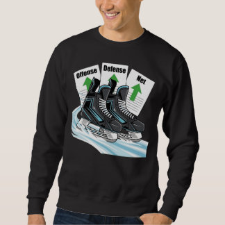 Hockeyschaatser met stat cards - T-shirts & Truien