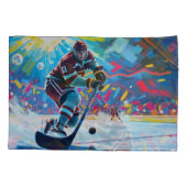 Hockeyspeler bij Goal Kussensloop (Achterkant)