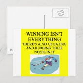 hockeyspeler briefkaart (Voorkant / Achterkant)