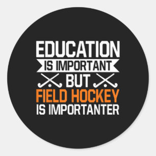 Hockeyspeler Coach Keeper Teamsport Ed Ronde Sticker