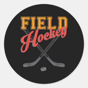 Hockeyspeler Coach Sportliefhebber Hockeyfan P Ronde Sticker